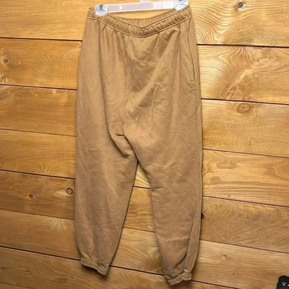 Ferme’ sweatpants women’s Md pockets drawstring thick soft camel loungewear Y2K - Picture 5 of 10